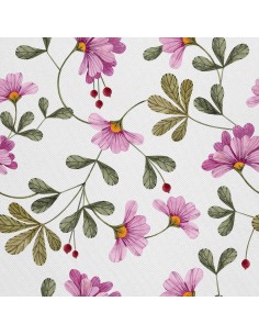 OUTDOOR DEKOSTOFFE OXFORD - Motiv gemalte Blumen 11 I DX157