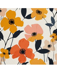 OUTDOOR DEKOSTOFFE OXFORD - Motiv Blumen I DX5310