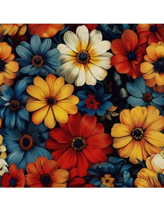 OUTDOOR DEKOSTOFFE OXFORD - Motiv Blumen I DX5312