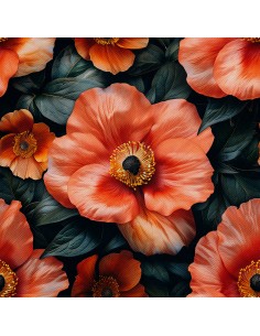 OUTDOOR DEKOSTOFFE OXFORD - Motiv Blumen I DX5316
