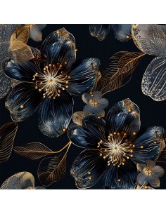 OUTDOOR DEKOSTOFFE OXFORD - Motiv Blumen I DX5318