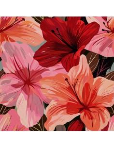 OUTDOOR DEKOSTOFFE OXFORD - Motiv Blumen I DX5319
