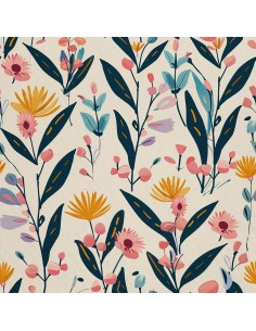 OUTDOOR DEKOSTOFFE OXFORD - Motiv Blumen I DX5320