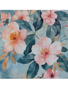 OUTDOOR DEKOSTOFFE OXFORD - Motiv Blumen I DX5337