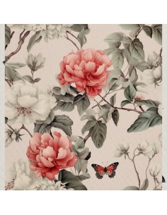 OUTDOOR DEKOSTOFFE OXFORD - Motiv Blumen I DX5341