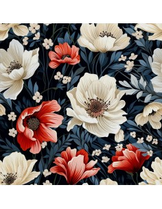 OUTDOOR DEKOSTOFFE OXFORD - Motiv Blumen I DX5343