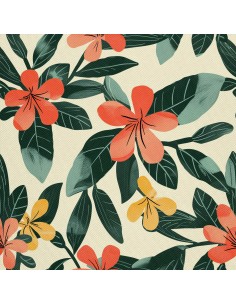 OUTDOOR DEKOSTOFFE OXFORD - Motiv Blumen I DX5351