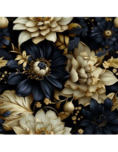 OUTDOOR DEKOSTOFFE OXFORD - Motiv Blumen I DX5355