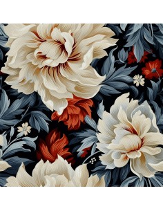 OUTDOOR DEKOSTOFFE OXFORD - Motiv Blumen I DX5361