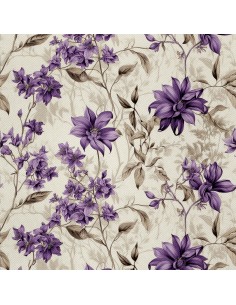 OUTDOOR DEKOSTOFFE OXFORD - Motiv Blumen I DX5366