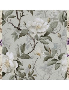 OUTDOOR DEKOSTOFFE OXFORD - Motiv Blumen I DX5367