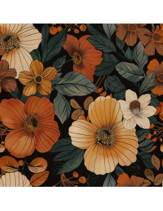 OUTDOOR DEKOSTOFFE OXFORD - Motiv Blumen I DX5368
