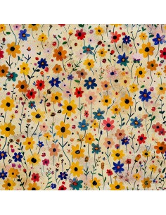 OUTDOOR DEKOSTOFFE OXFORD - Motiv Blumen I DX5369