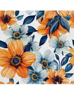 OUTDOOR DEKOSTOFFE OXFORD - Motiv Blumen I DX5370