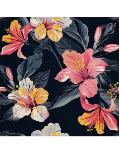 OUTDOOR DEKOSTOFFE OXFORD - Motiv Blumen I DX5374