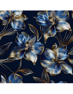 OUTDOOR DEKOSTOFFE OXFORD - Motiv Blumen I DX5375