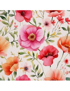 OUTDOOR DEKOSTOFFE OXFORD - Motiv Blumen I DX5378