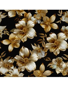 OUTDOOR DEKOSTOFFE OXFORD - Motiv Blumen I DX5383