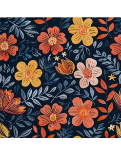 OUTDOOR DEKOSTOFFE OXFORD - Motiv Blumen I DX5386