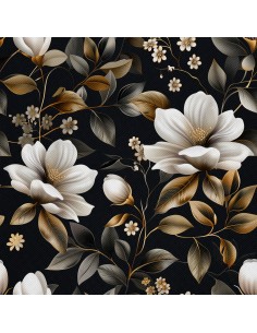 OUTDOOR DEKOSTOFFE OXFORD - Motiv Blumen I DX5396
