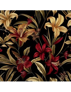 OUTDOOR DEKOSTOFFE OXFORD - Motiv Blumen I DX5398