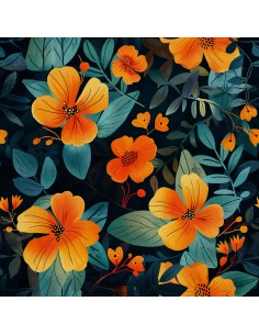 OUTDOOR DEKOSTOFFE OXFORD - Motiv Blumen I DX5403