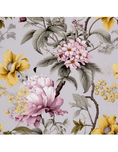 OUTDOOR DEKOSTOFFE OXFORD - Motiv Blumen I DX5404