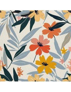 OUTDOOR DEKOSTOFFE OXFORD - Motiv Blumen I DX5405