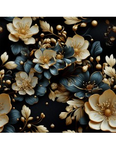 OUTDOOR DEKOSTOFFE OXFORD - Motiv Blumen I DX5408