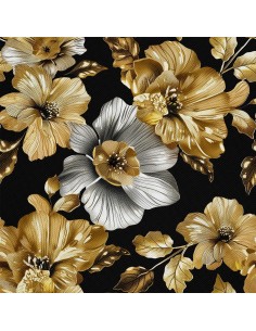 OUTDOOR DEKOSTOFFE OXFORD - Motiv Blumen I DX5412