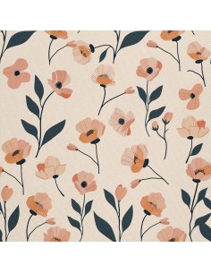 OUTDOOR DEKOSTOFFE OXFORD - Motiv Blumen I DX5426