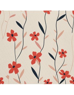 OUTDOOR DEKOSTOFFE OXFORD - Motiv Blumen I DX5427
