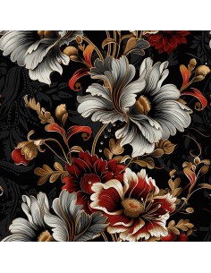 OUTDOOR DEKOSTOFFE OXFORD - Motiv Blumen I DX5431