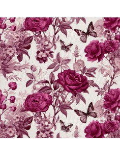 OUTDOOR DEKOSTOFFE OXFORD - Motiv Blumen I DX5444