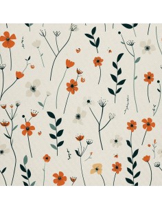 OUTDOOR DEKOSTOFFE OXFORD - Motiv Blumen I DX5449