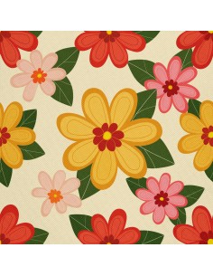 OUTDOOR DEKOSTOFFE OXFORD - Motiv Blumen I DX5453