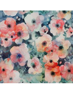 OUTDOOR DEKOSTOFFE OXFORD - Motiv Blumen I DX5456