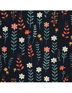 OUTDOOR DEKOSTOFFE OXFORD - Motiv Blumen I DX5474