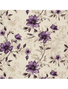 OUTDOOR DEKOSTOFFE OXFORD - Motiv Blumen I DX5476