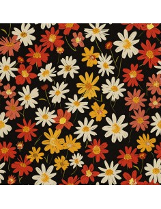 OUTDOOR DEKOSTOFFE OXFORD - Motiv Blumen I DX5479
