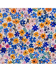 OUTDOOR DEKOSTOFFE OXFORD - Motiv Blumen I DX5480