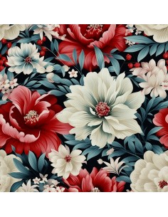 OUTDOOR DEKOSTOFFE OXFORD - Motiv Blumen I DX5482