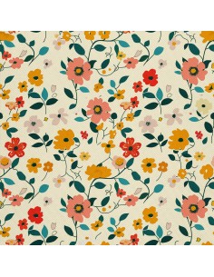 OUTDOOR DEKOSTOFFE OXFORD - Motiv Blumen I DX5484