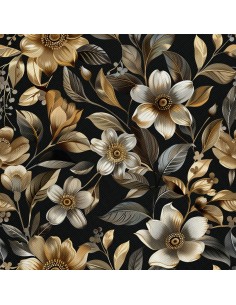 OUTDOOR DEKOSTOFFE OXFORD - Motiv Blumen I DX5490