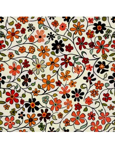 OUTDOOR DEKOSTOFFE OXFORD - Motiv Blumen I DX5491