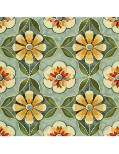 OUTDOOR DEKOSTOFFE OXFORD - Motiv Blumen I DX5494