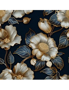 OUTDOOR DEKOSTOFFE OXFORD - Motiv Blumen I DX5502