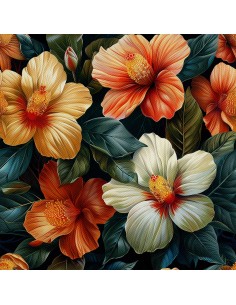 OUTDOOR DEKOSTOFFE OXFORD - Motiv Blumen I DX5506