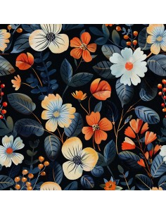 OUTDOOR DEKOSTOFFE OXFORD - Motiv Blumen I DX5507