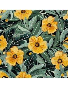 OUTDOOR DEKOSTOFFE OXFORD - Motiv Blumen I DX5508